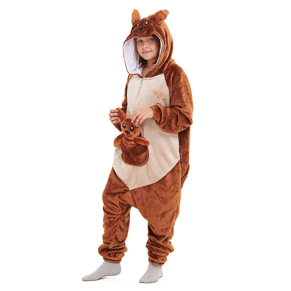 Snuggs Kids Blanket Onesie kangaroo