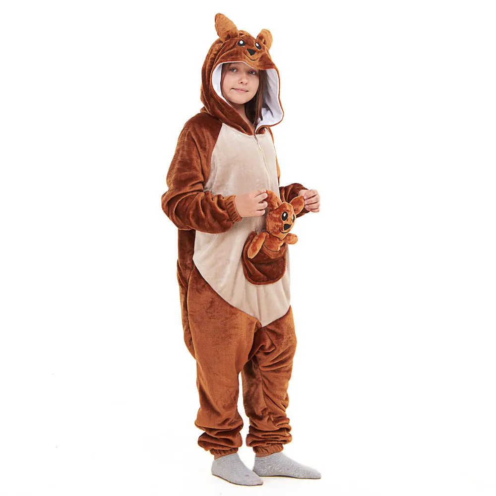 Snuggs Kids Blanket Onesie kangaroo