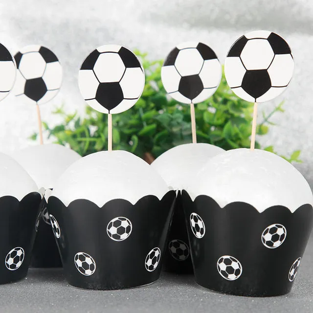 Soccer Football Kids Boy Birthday Party Decoration Cup Plate Napkin Banner Hat Straw Loot bag Tablecloth Party Supplies Set