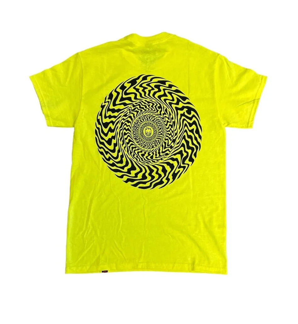 Spitfire Swirled Classic Tee - Safety Green