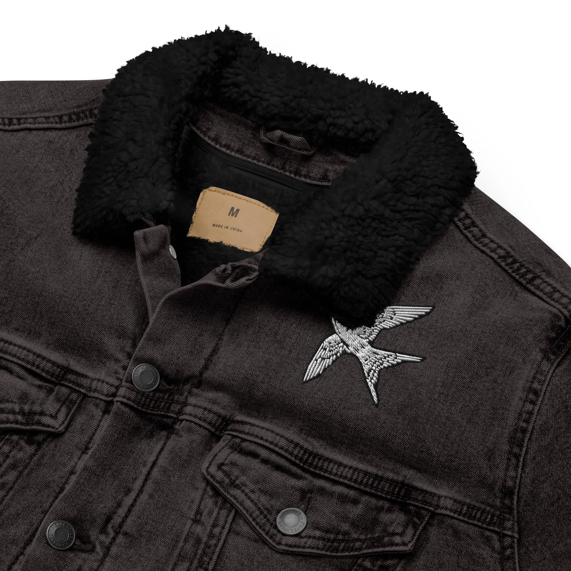 Swallow | unisex denim sherpa jacket