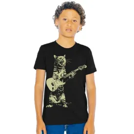 T-shirt, Kids cat playing guitar