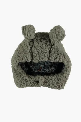 Tocoto Vintage Bear Baby Hat - Grey