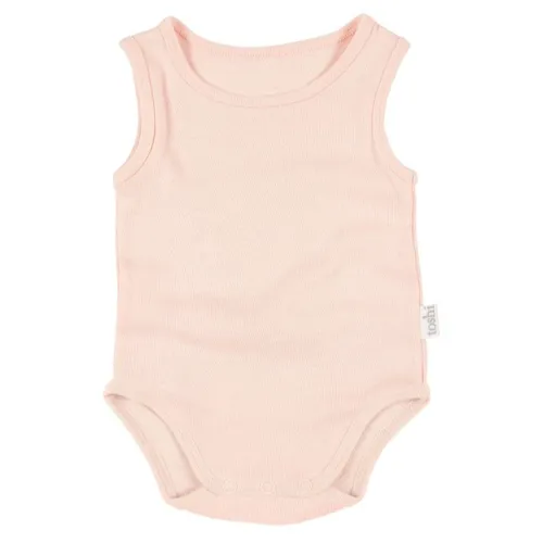 Toshi Organic Onesie Singlet - Blush