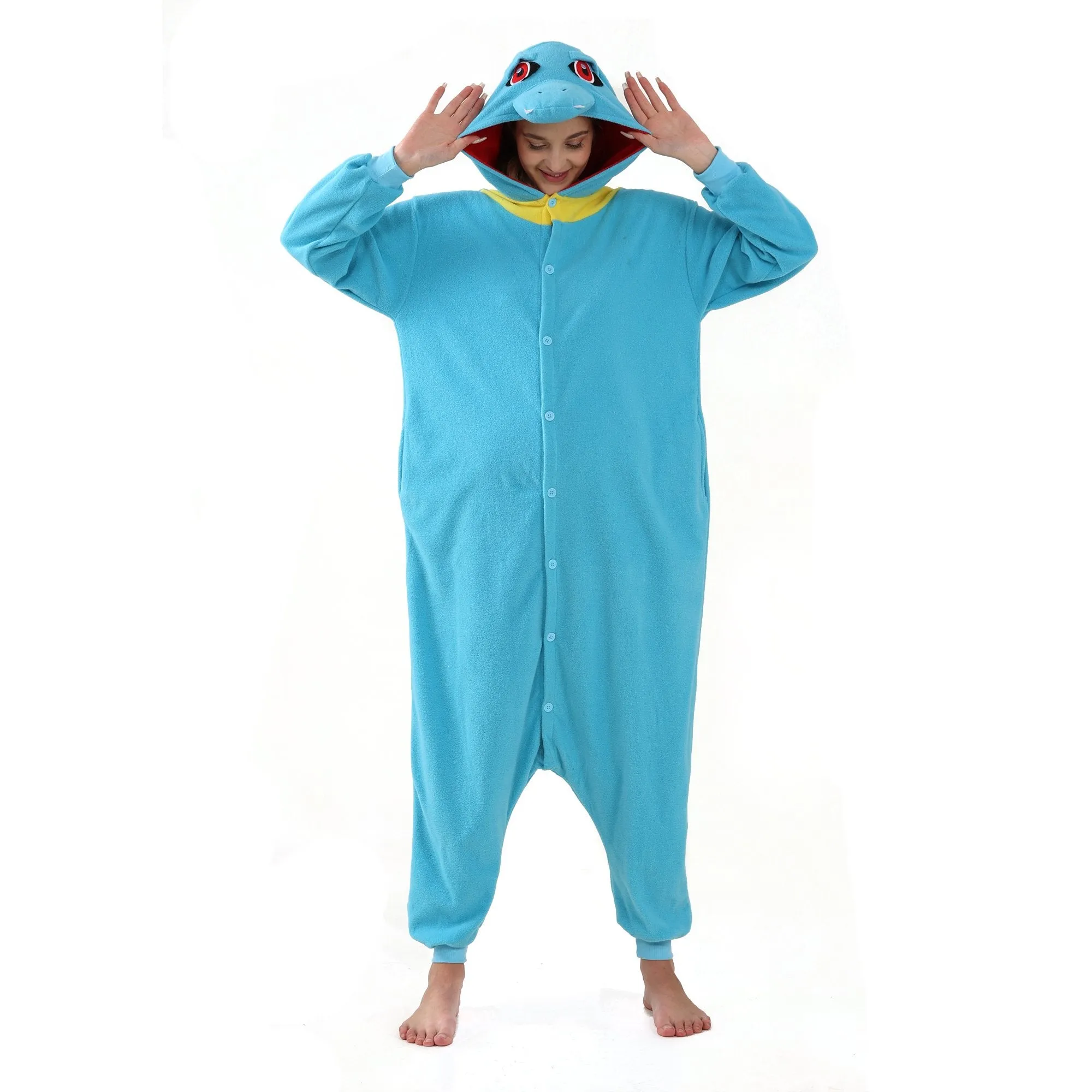 Totodile Kigurumi Onesies Anime Pokemon Pajamas Pyjamas Halloween Costume