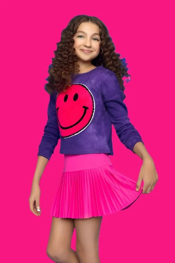 Tween Sweatshirt | Smile - Purple | MIA New York