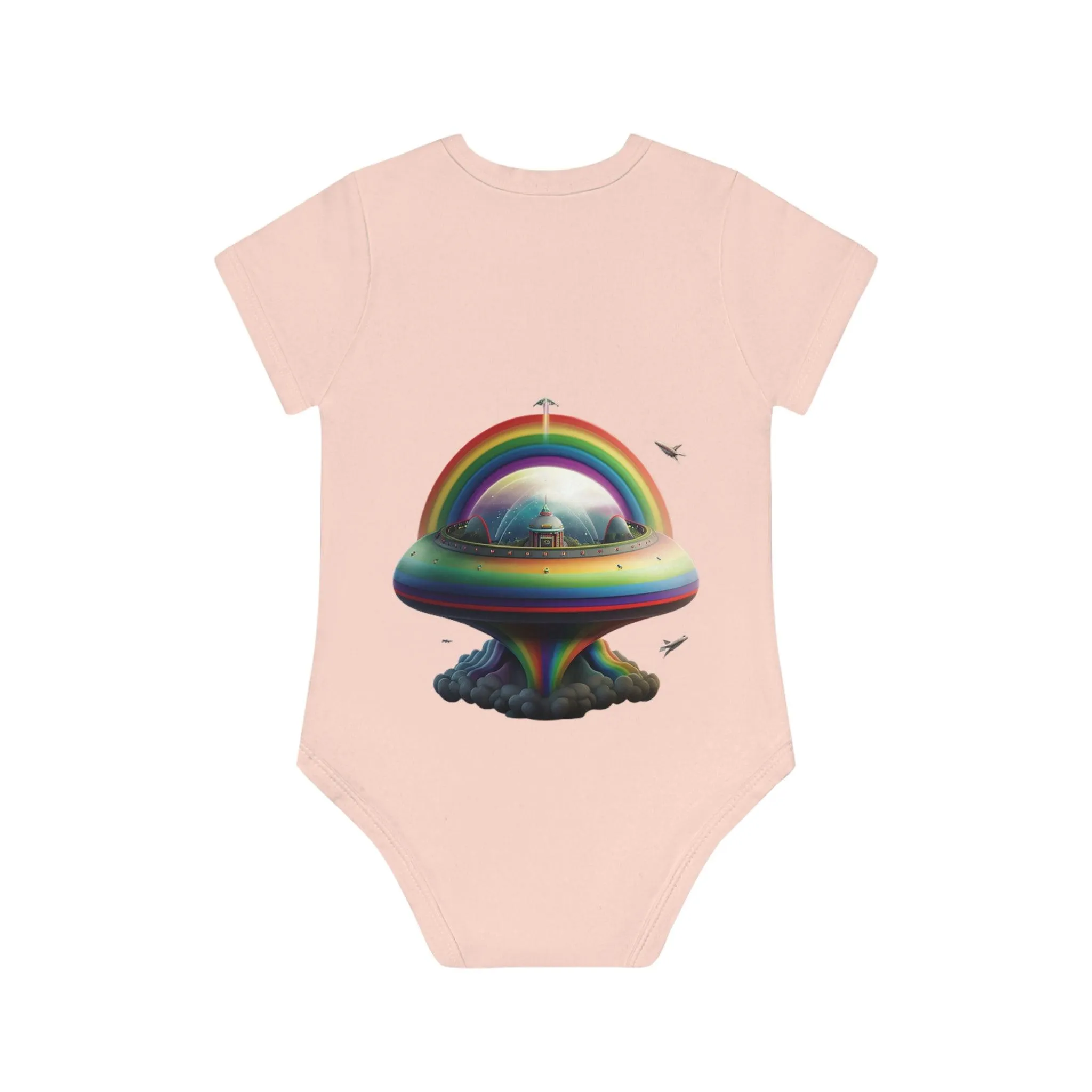 ,,UFO" Baby Organic Short Sleeve Bodysuit