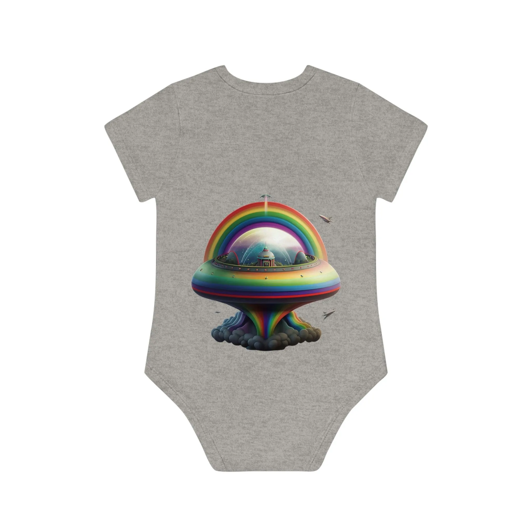 ,,UFO" Baby Organic Short Sleeve Bodysuit