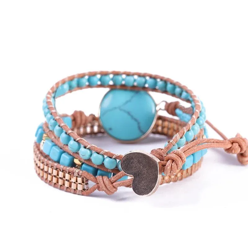 Urquoise Luxe Leather Bracelet