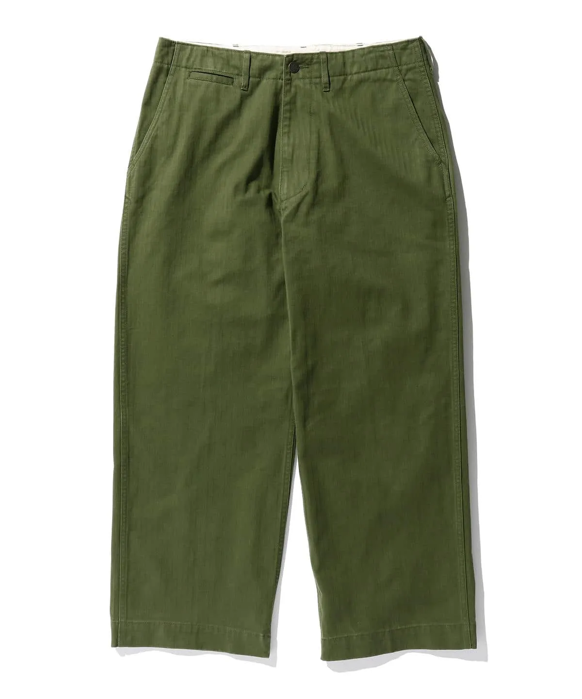 Wide-Leg Millitary Pants