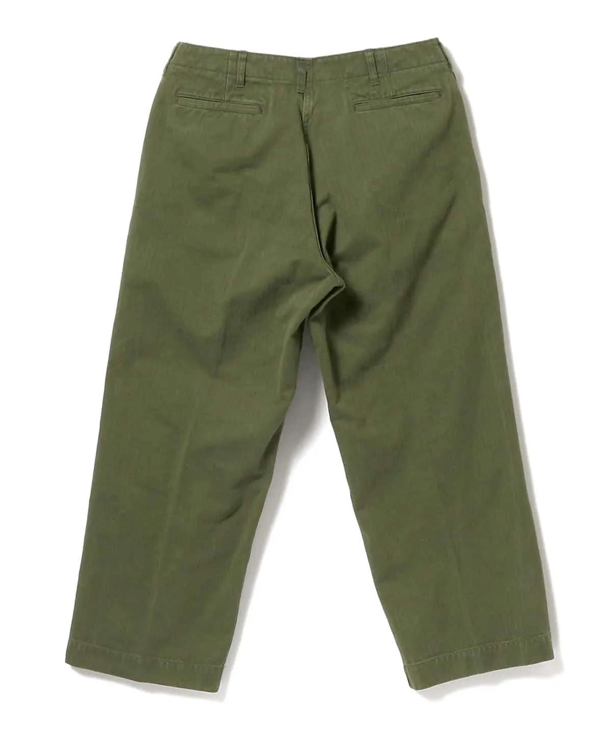 Wide-Leg Millitary Pants