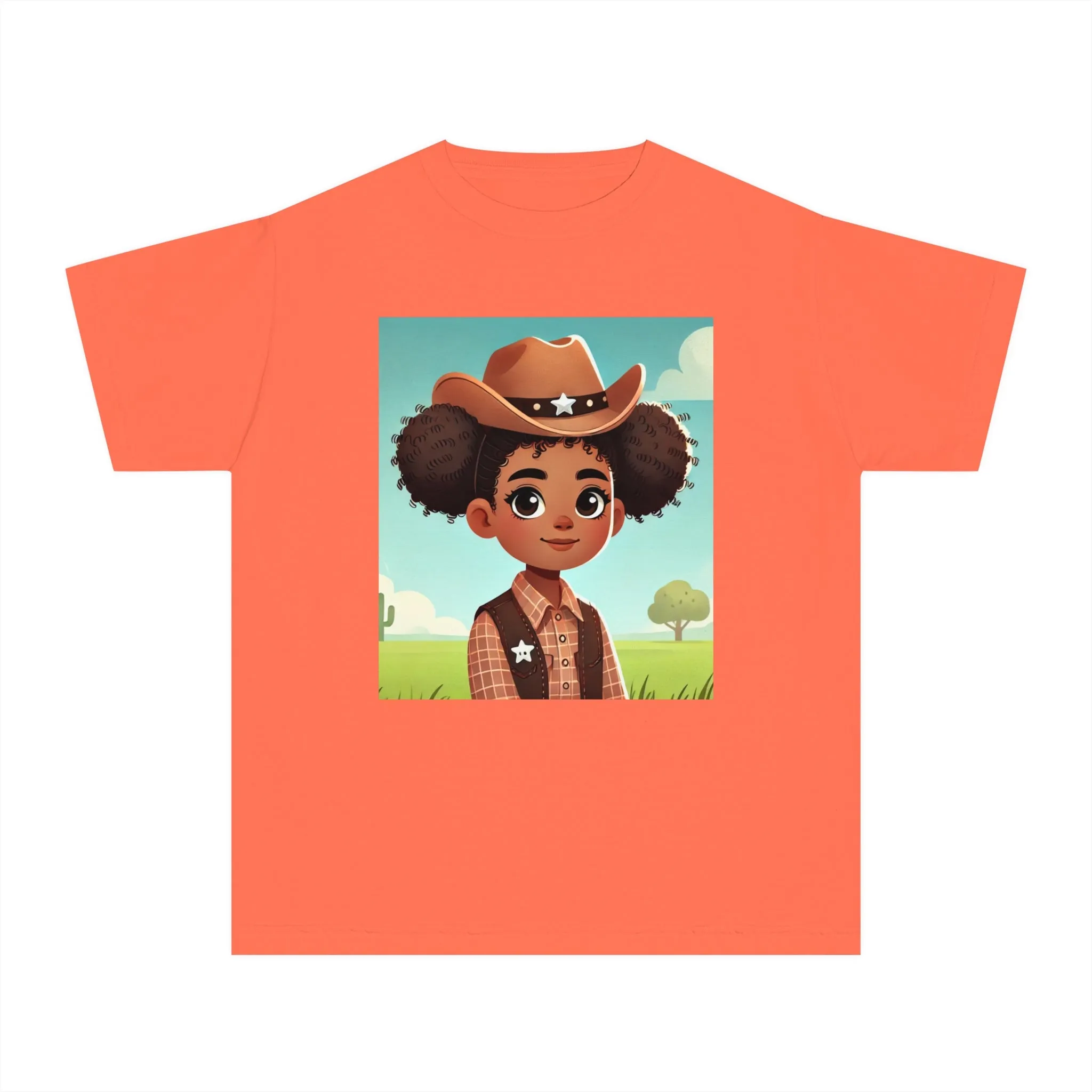 Youth - Cowgirl T-shirt (African American Cowgirl / Black Cowgirl)